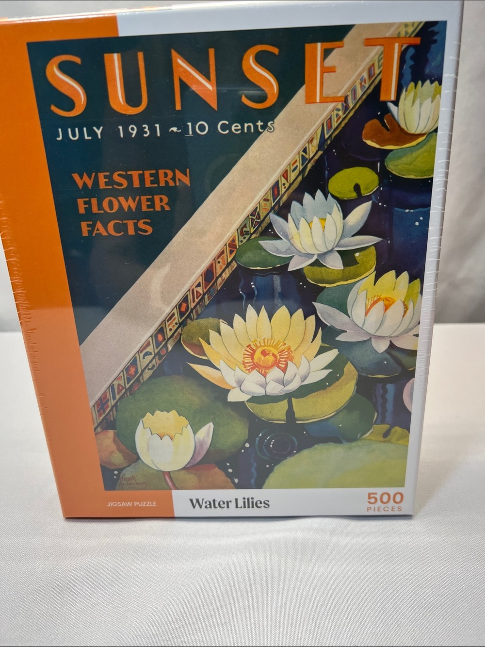 SUNSET 500-Piece Jigsaw Puzzle Set - Water Lilies & Summer Fun. 2 new puzzles - Picture 2 of 5